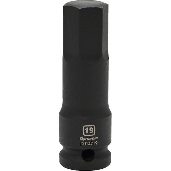 Tools 1/2" Drive Metric Hex Head, 19MM, Bit Impact Socket
